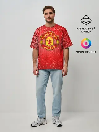 Мужская футболка оверсайз / ФК Манчестер Юнайтед