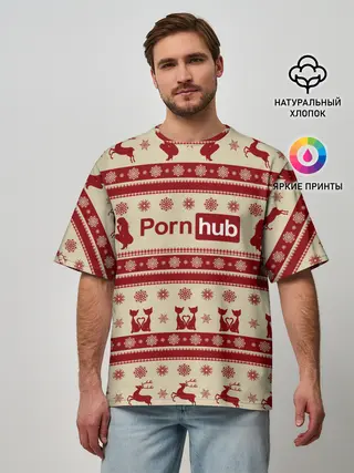 Мужская футболка оверсайз / Pornhub