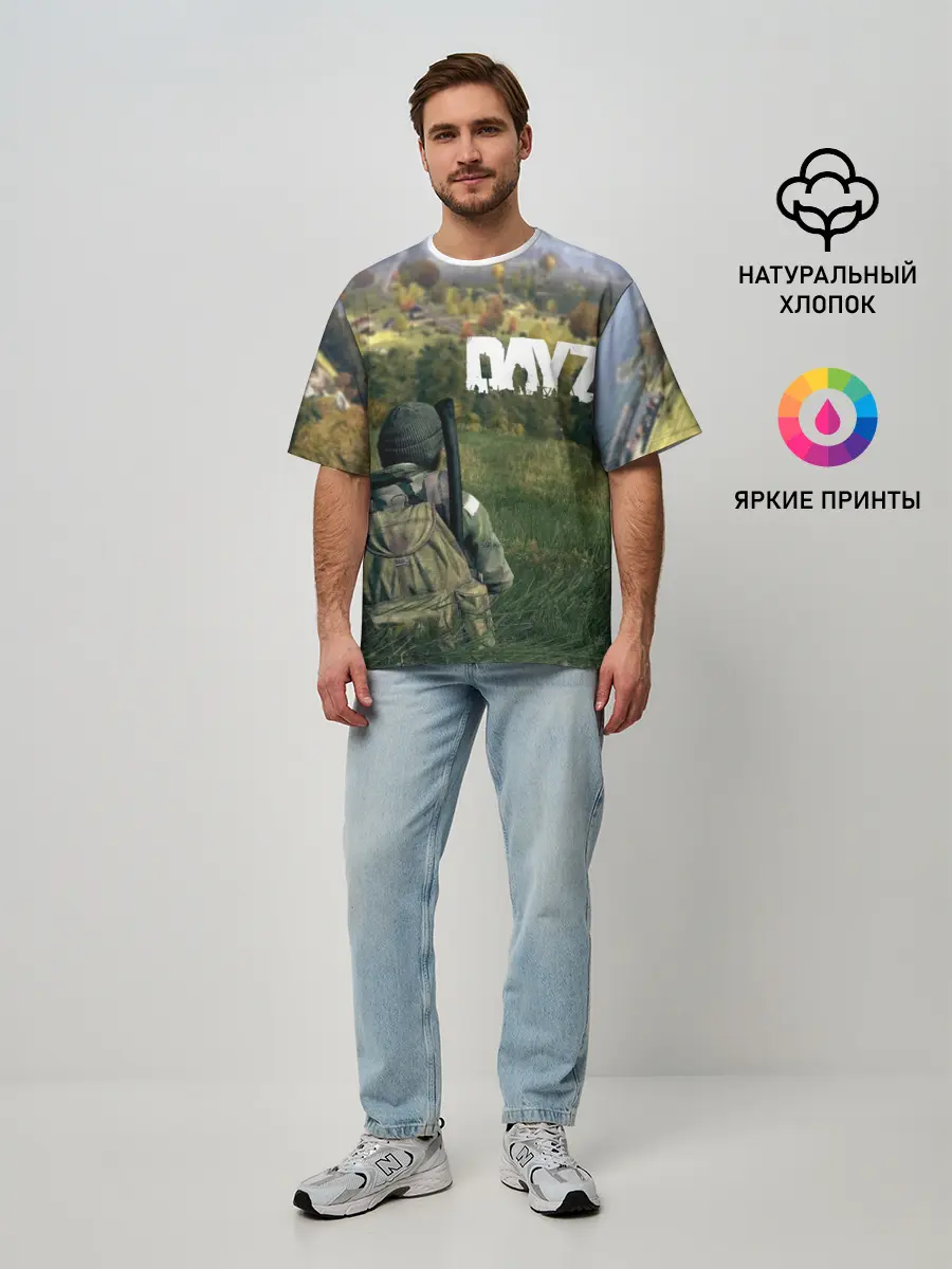 Мужская футболка оверсайз / DayZ