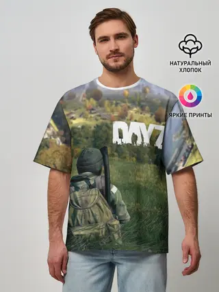 Мужская футболка оверсайз / DayZ