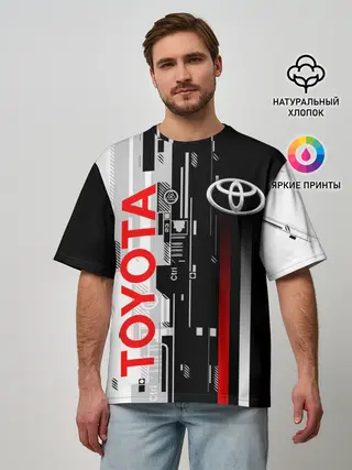 Мужская футболка оверсайз / TOYOTA SORT / TOYOTA TECHNO