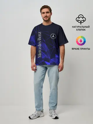 Мужская футболка оверсайз / MERCEDES