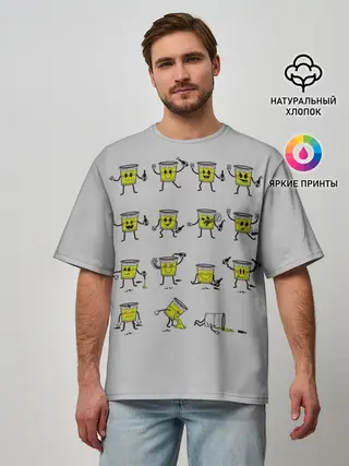 Мужская футболка оверсайз / 99 Bottles