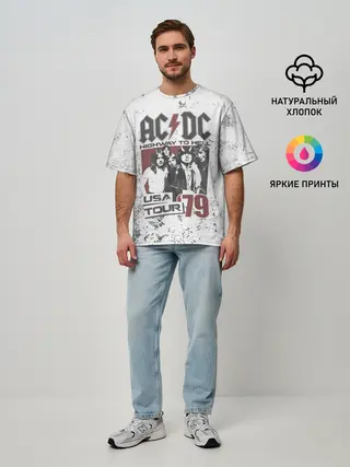 Мужская футболка оверсайз / AC/DC