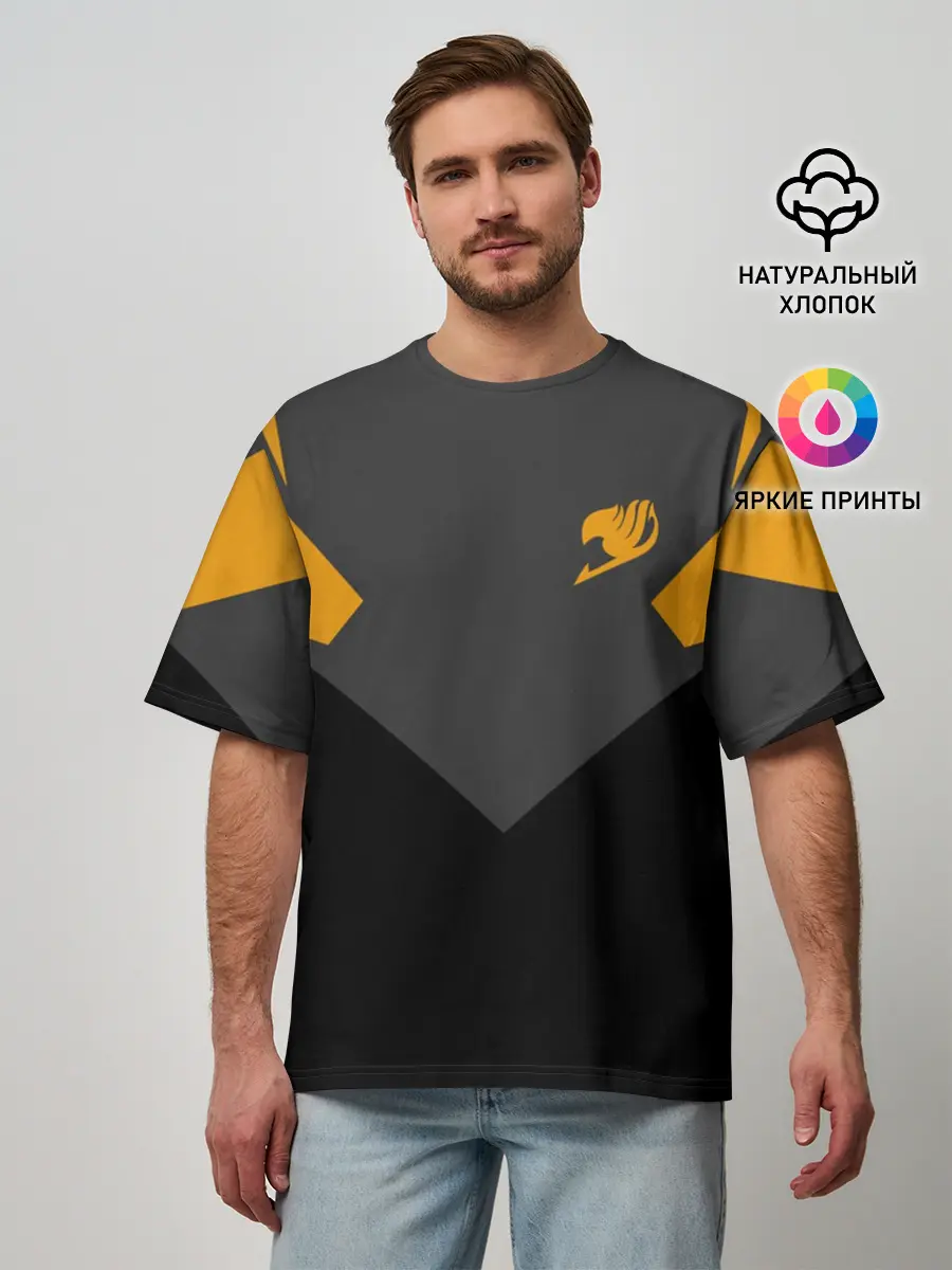 Мужская футболка оверсайз / Хвост Феи абстрация