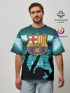 Мужская футболка оверсайз / Barcelona