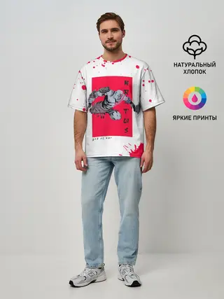 Мужская футболка оверсайз / Young Kratos