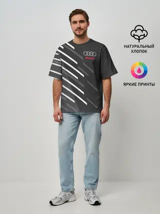 Мужская футболка оверсайз / AUDI SPORT