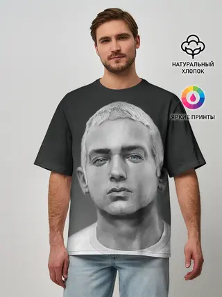 Мужская футболка оверсайз / EMINEM | ЭМИНЕМ