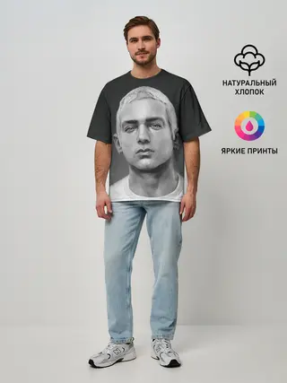 Мужская футболка оверсайз / EMINEM | ЭМИНЕМ