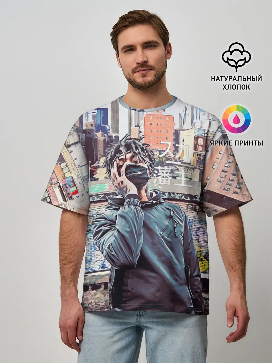 Мужская футболка оверсайз / SCARLXRD