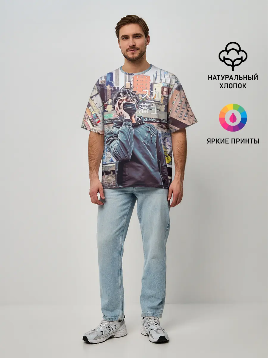 Мужская футболка оверсайз / SCARLXRD