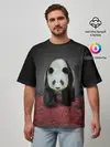 Мужская футболка оверсайз / ПАНДА