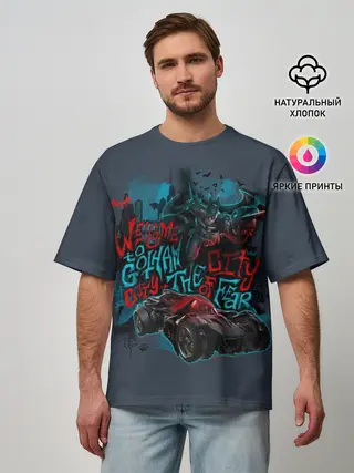 Мужская футболка оверсайз / Batman: Arkham Knight