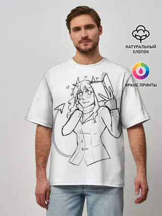 Мужская футболка оверсайз / ЛЮБЛЮ КНИГИ