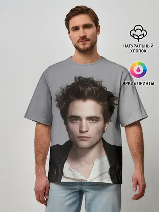 Мужская футболка оверсайз / РОБЕРТ ПАТТИНСОН