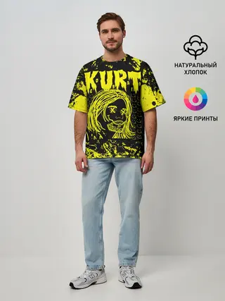 Мужская футболка оверсайз / Nirvana 9