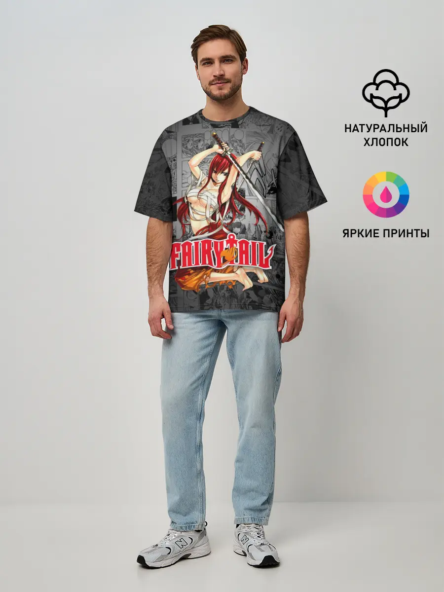 Мужская футболка оверсайз / Fairy Tail