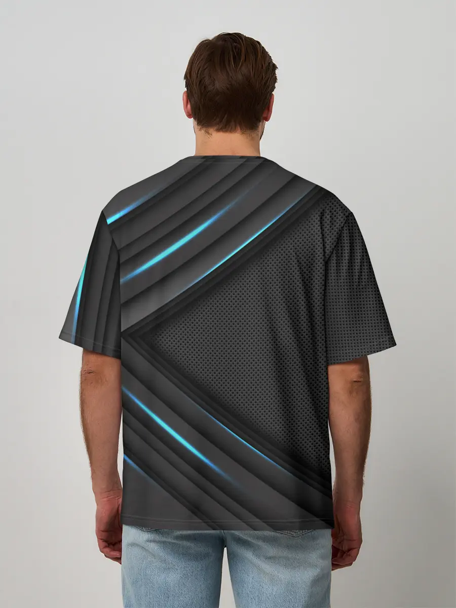 Мужская футболка оверсайз / PORSCHE | ПОРШЕ