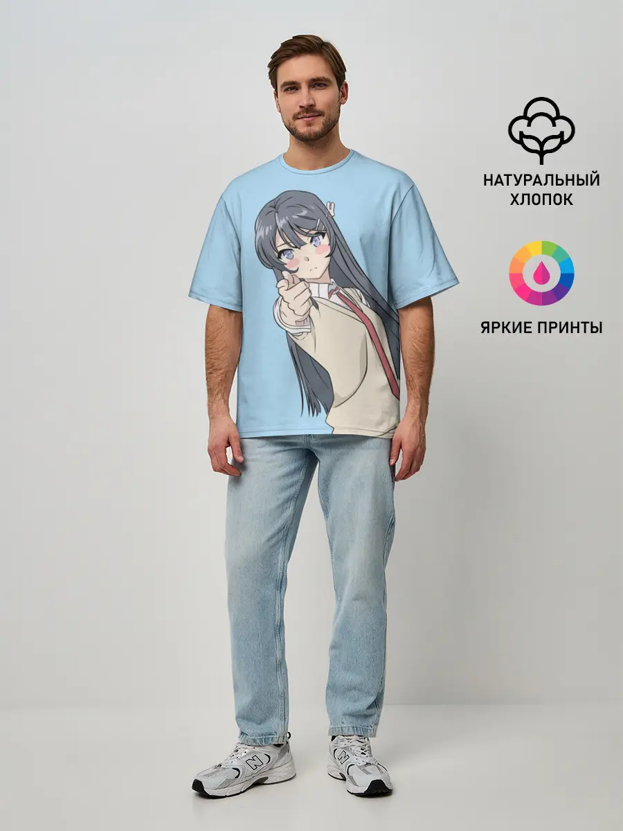 Мужская футболка оверсайз / Seishun Buta