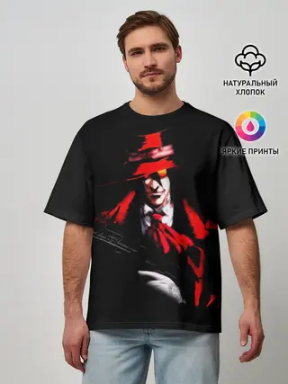Мужская футболка оверсайз / Хеллсинг
