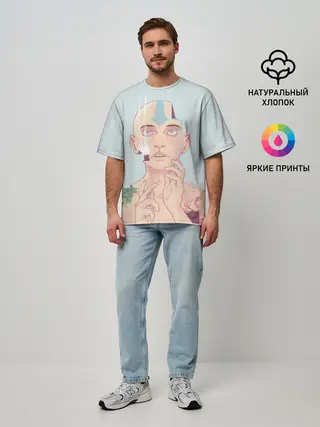 Мужская футболка оверсайз / The last airbender