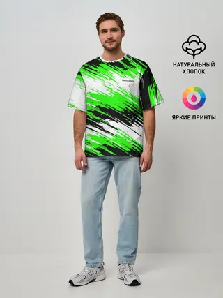 Мужская футболка оверсайз / Watch Dogs