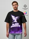 Мужская футболка оверсайз / Black Sabbath NEON