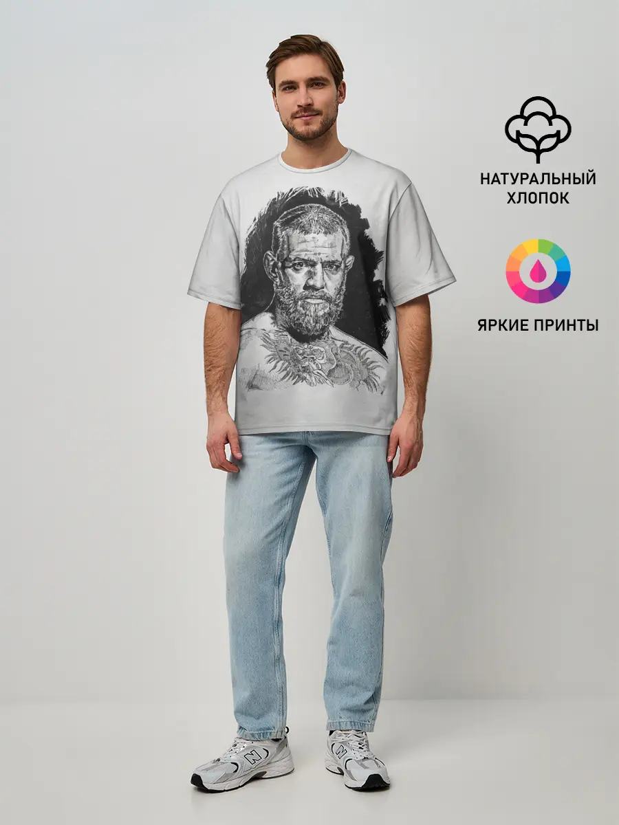 Мужская футболка оверсайз / Конор МакГрегор | Conor McGregor