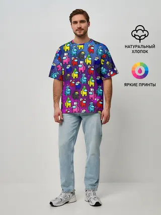 Мужская футболка оверсайз / AMONG US