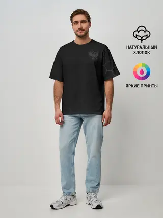 Мужская футболка оверсайз / Russia 2018