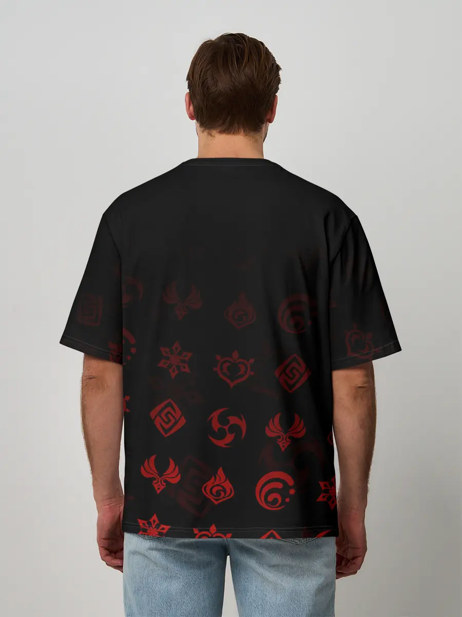 Мужская футболка оверсайз / Синь Янь / Genshin Impact