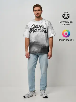 Мужская футболка оверсайз / SLAVA MARLOW