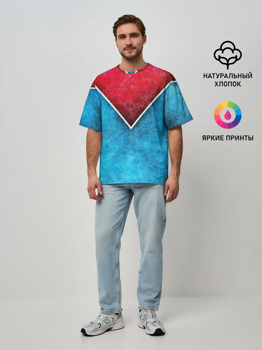 Мужская футболка оверсайз / Grunge