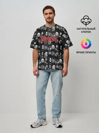 Мужская футболка оверсайз / Slipknot