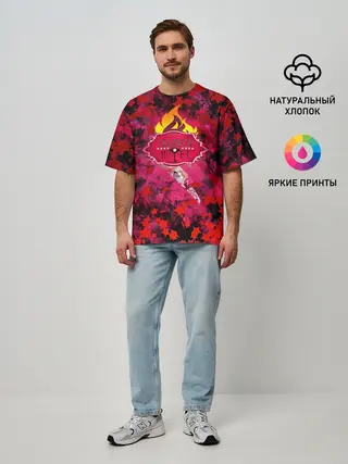 Мужская футболка оверсайз / Hazbin Hotel