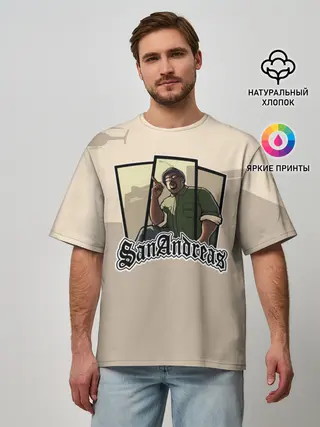 Мужская футболка оверсайз / GTA SA - Big Smoke
