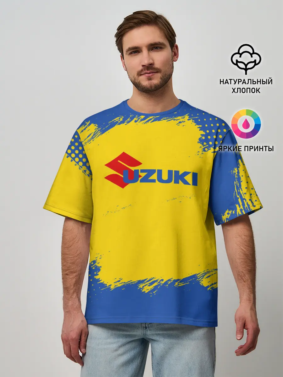 Мужская футболка оверсайз / Suzuki | Сузуки