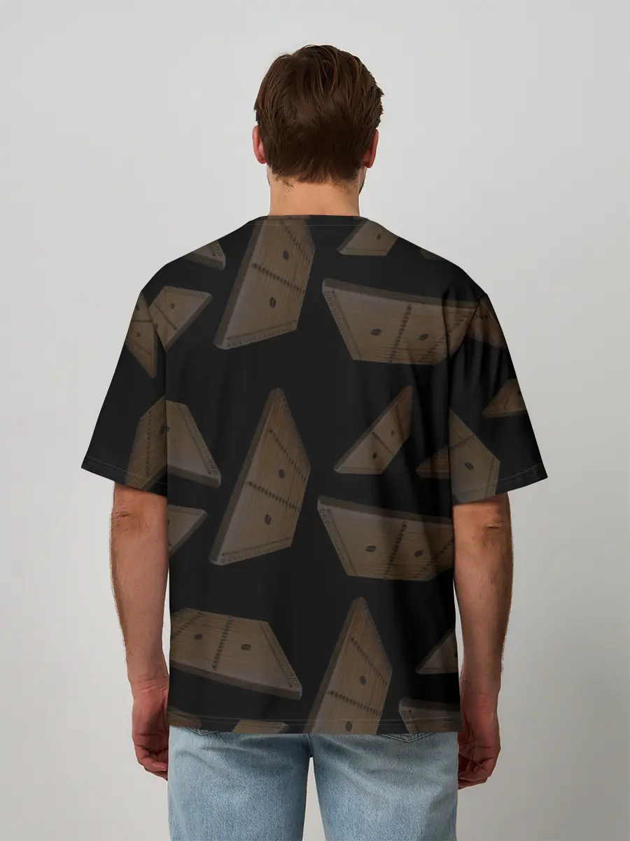 Мужская футболка оверсайз / Gusli Гусли