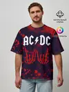 Мужская футболка оверсайз / AC DС