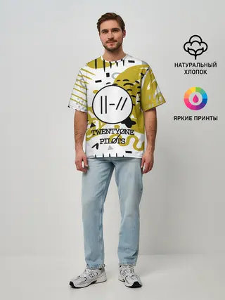 Мужская футболка оверсайз / Twenty one pilots