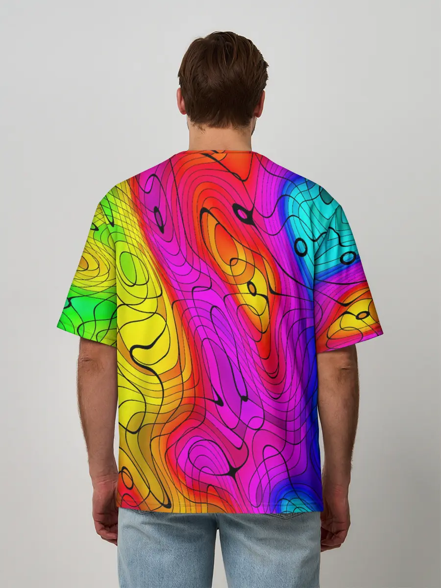 Мужская футболка оверсайз / Fall Guys