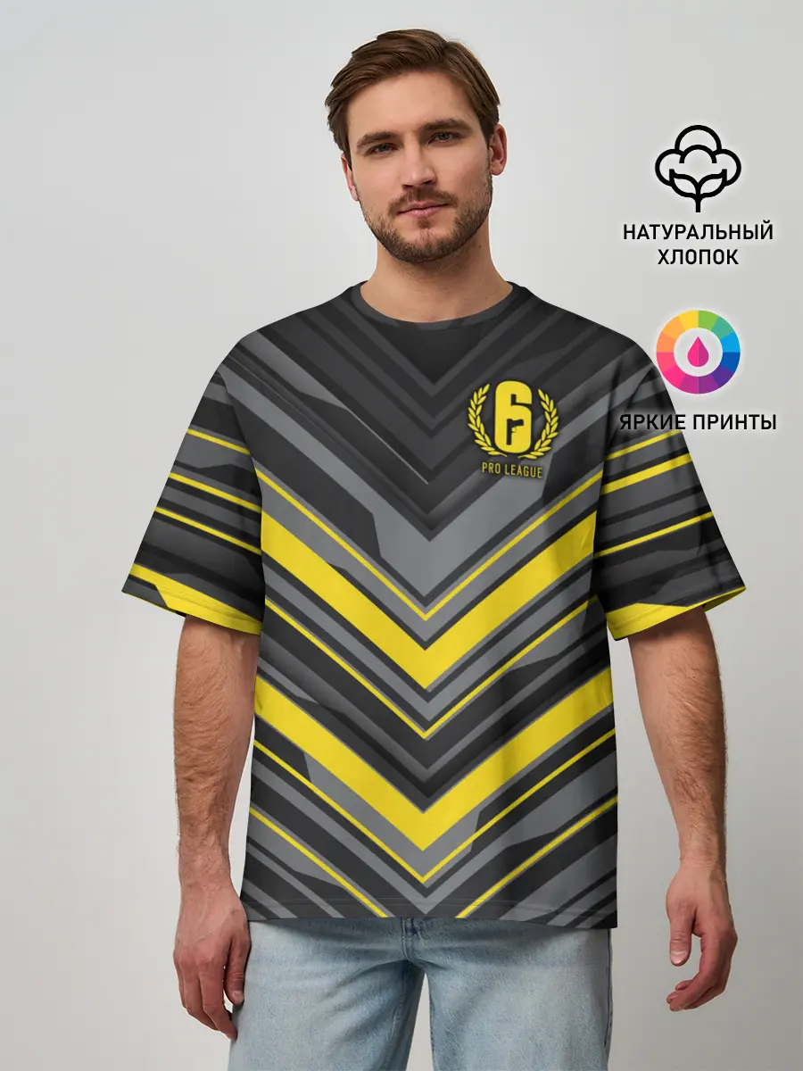 Мужская футболка оверсайз / Rainbow Six Siege