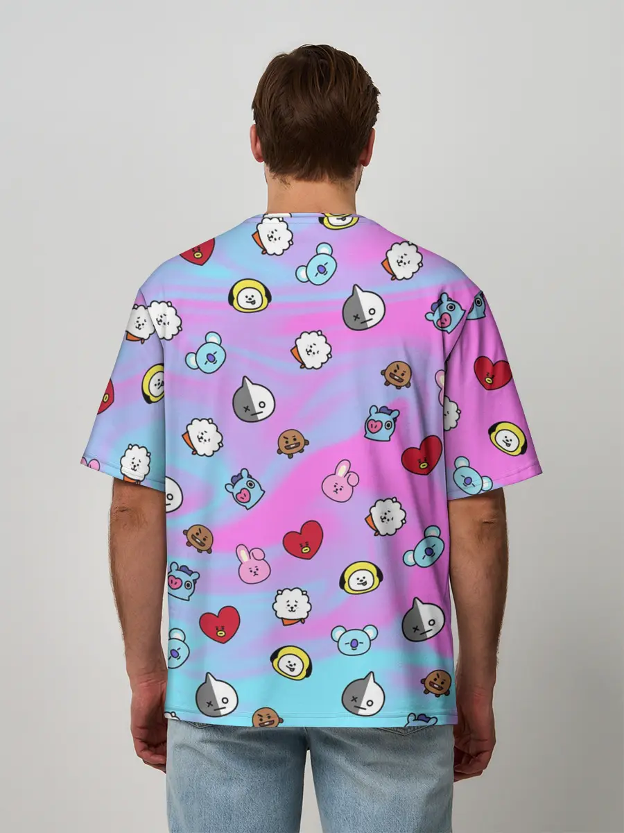 Мужская футболка оверсайз / BT21