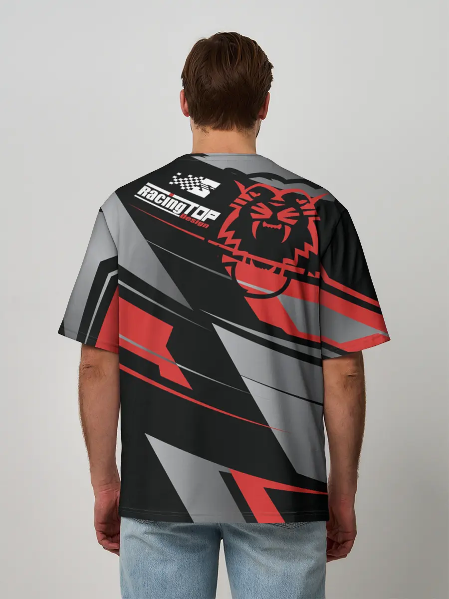 Мужская футболка оверсайз / Форма для мотокросса FOX