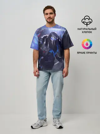 Мужская футболка оверсайз / League of legends Pyke