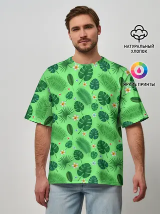 Мужская футболка оверсайз / Tropic