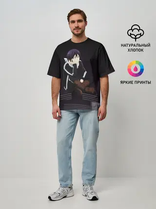 Мужская футболка оверсайз / Ято. Бездомный Бог