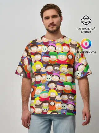 Мужская футболка оверсайз / ЮЖНЫЙ ПАРК | SOUTH PARK