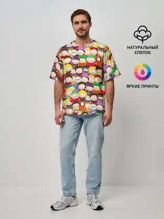 Мужская футболка оверсайз / ЮЖНЫЙ ПАРК | SOUTH PARK